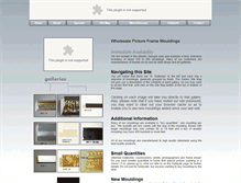 Tablet Screenshot of profileframemoulding.com